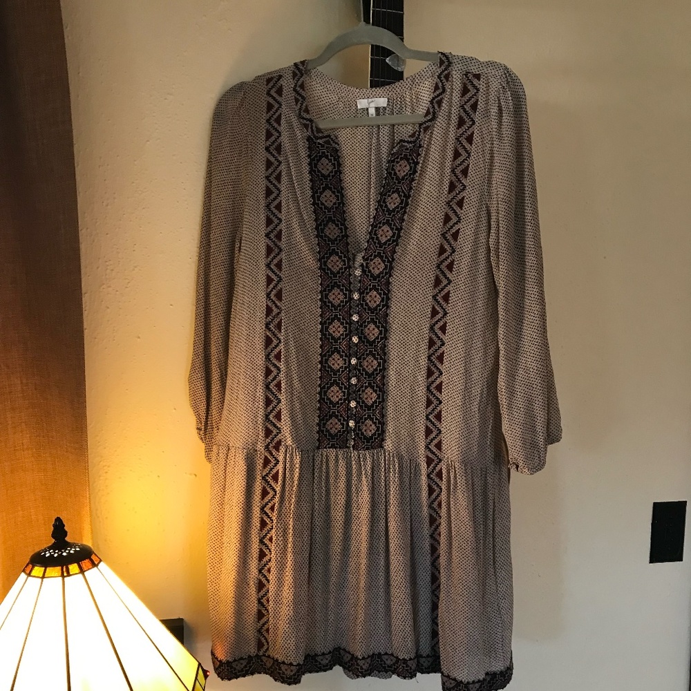 NWT Joie Paradiso Silk Drop Waist Dress